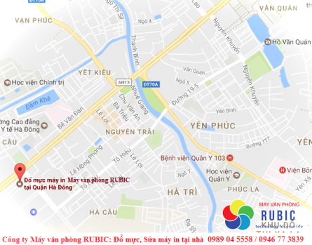 Đổ mực máy in đường Yết Kiêu Hà Đông