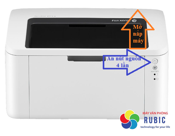 Cách reset trống máy in Fuji Xerox P115