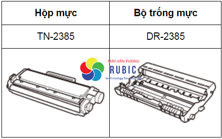 Mực và cụm trống máy in Brother HL2321D